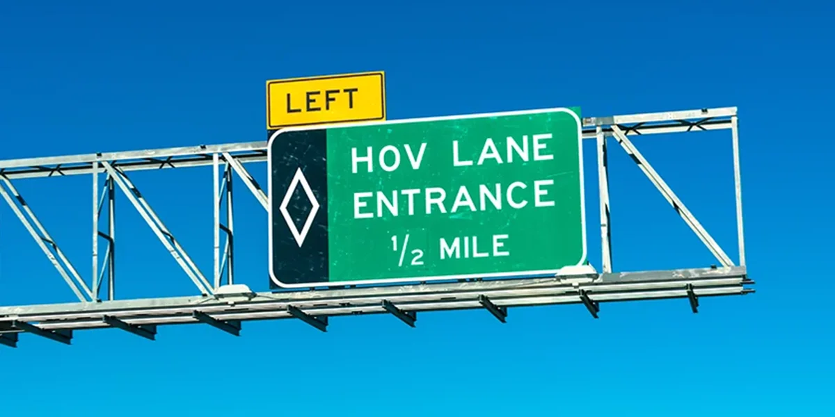 HOV lanes as EV incentives